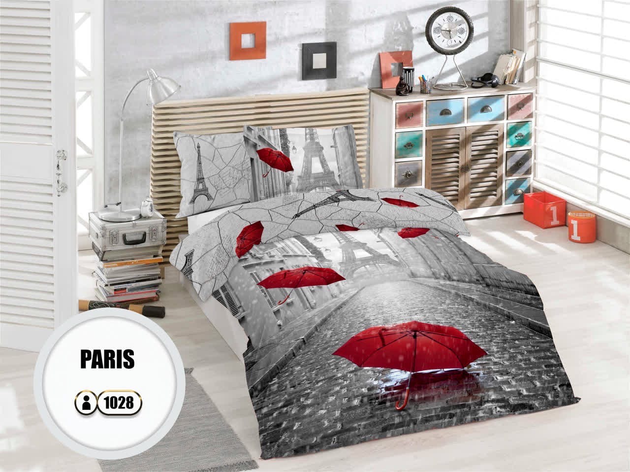 ست روتختی برند زارا مدل PARIS  یک نفره
